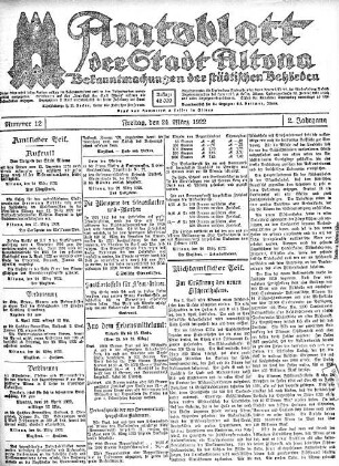 Nummer 12 : Freitag, den 24. März 1922