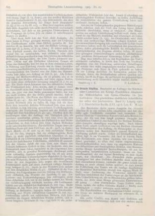 626-628 [Rezension] Geffcken, Joh. (Hrsg.), Die griechischen christlichen Schriftsteller der ersten drei Jahrhunderte. 8. Bd. Die Oracula Sibyllina