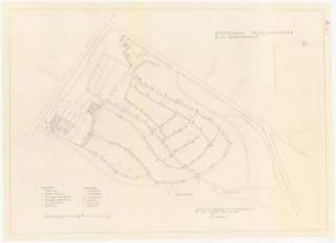Ostfriedhof, Recklinghausen: Be- und Entwässerungsplan 1:1000