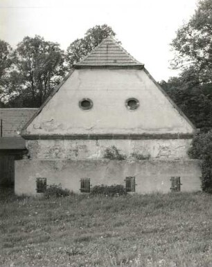 Bahratal-Markersbach. Hammergut "Kammerhof" (Vierseithof) (1601/1700). Stallscheune