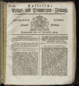 Nr. 99, Sonnabend den 10ten December. 1814