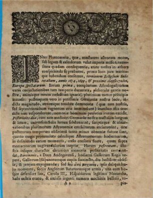 Ad Solennem Magistrorum XXV Renunciationem, D. X Februarii, Anno Salutis MDCCVII, Facultatis Philosophicae Lipsiensis Decanus, Christophorus Pfauz. P. P. Officiose Decenterque Invitat