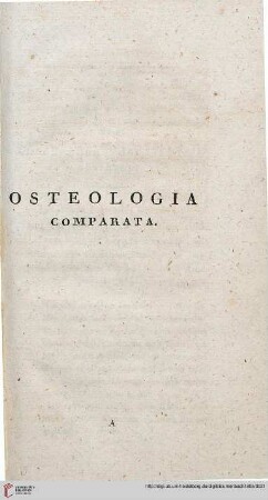 Osteologie comparata