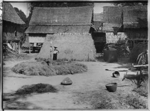 Bauernhaus : Thailand. Bauernhof in einem siamesischen Dorf, 1908/1913