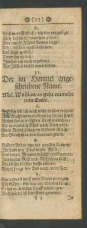 32. Der im Himmel angeschriebene Name