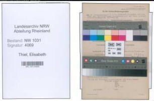 Entnazifizierung Elisabeth Thiel , geb. 05.03.1894 ()