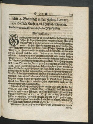 Am 4. Sonntage in der Fasten, Laetare