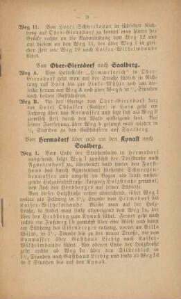Von Ober-Giersdorf nach Saalberg