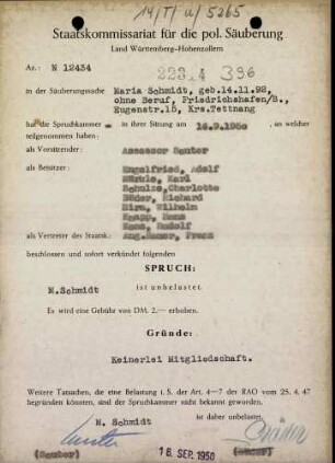 Schmidt, Maria
