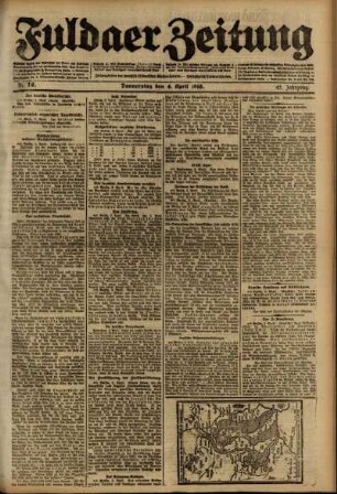 Ausgabe vom Donnerstag, den 04. April 1918.