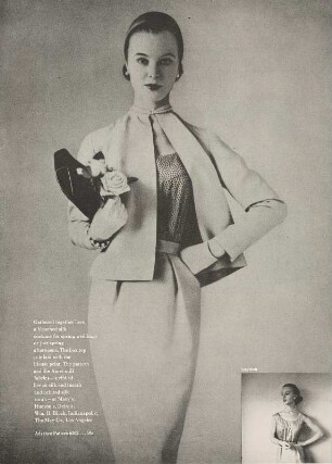 Modeaufnahme, Modell Ann Klem, Tearsheet (Mademoiselle)