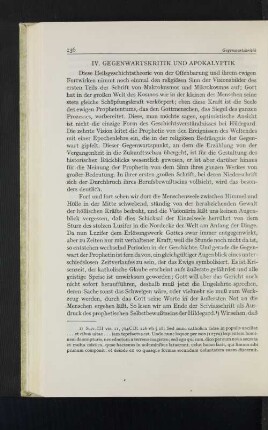 IV. Gegenwartskritik und Apokalyptik