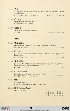 Varia (Nr. 291-325)