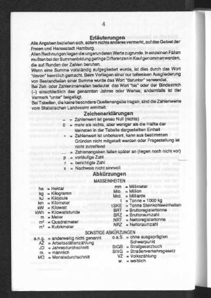 Zeichenerklärungen