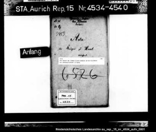 Das Gesuch des Johann Eilers Schütte um die Erlaubnis zur Schankwirtschaft in Hovel