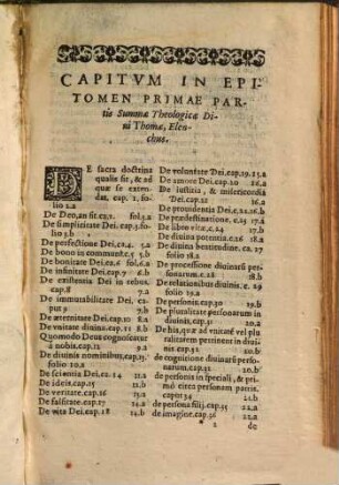 Epitome in universam sacrosanctae theologiae divi Thomae Aquinatis summam
