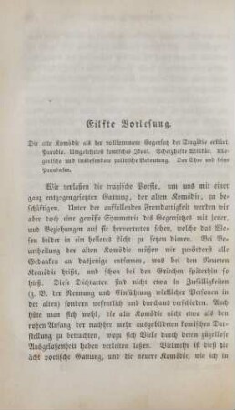 Eilfte Vorlesung