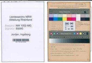 Entnazifizierung Ingeborg Jordan , geb. 21.02.1921 (Dolmetscherin)