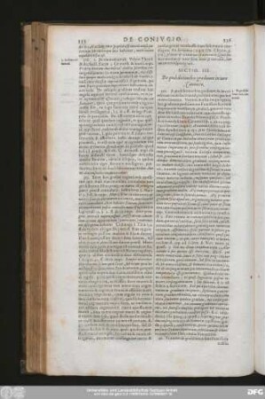 Sectio. III. De prohibitionibus graduum in iure Canonico.