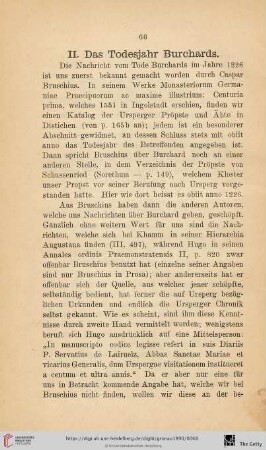 II. Das Todesjahr Burchards