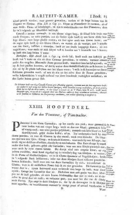 XXIII. Hooftdeel. Van den Pinnoteres, of Pinnewachter