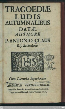 Tragoediae Ludis Autumnalibus Datae