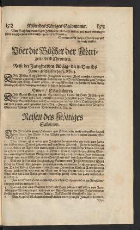 Reisen des Königes Salomon.