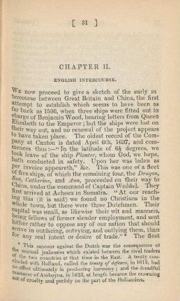 Chapter II. English intercourse