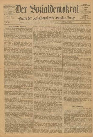No. 41. 12. Oktober 1889.