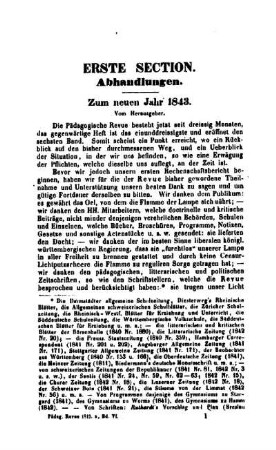 Zum neuen Jahr 1843