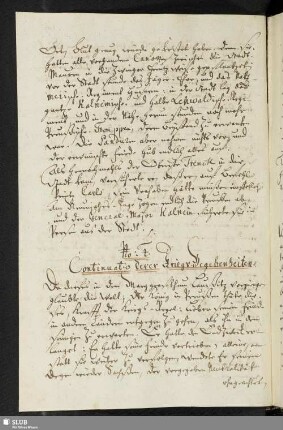 No: 4. Continuatio derer Kriegs-Begebenheiten.
