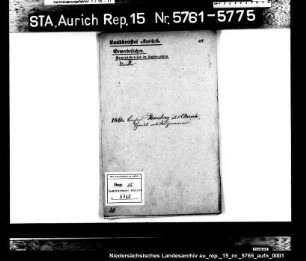 Hausierkonzessionen und -gesuche: Bernhard Rosenberg aus Aurich, Kurzwarenhandel
