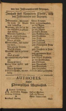 Authores dieses Chirurgischen Wegweisers.