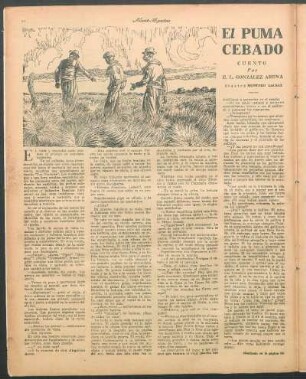 El puma cebado : Cuento por E. L. Gonzalez Arena