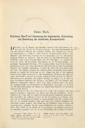 Geschichte der christlichen Kunst : in 2 Bd., 1. Die hellenistisch-römische Kunst der alten Christen, die byzantinische Kunst, Anfänge der Kunst bei den Völkern des Nordens