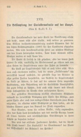 232-249 Die Bekämpfung der Socialdemokratie auf der Kanzel