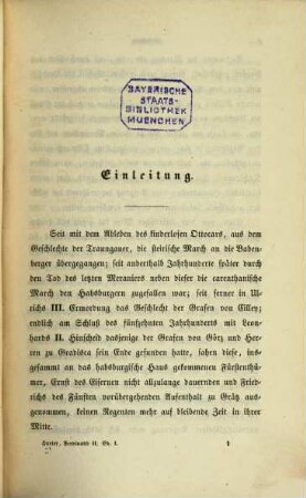Geschichte Kaiser Ferdinands II. und seiner Eltern, bis zu dessen Krönung in Frankfurt : Personen-, Haus- und Landesgeschichte ; mit vielen eigenhändigen Briefen Kaiser Ferdinands und seiner Mutter, der Erzherzogin Maria, 1