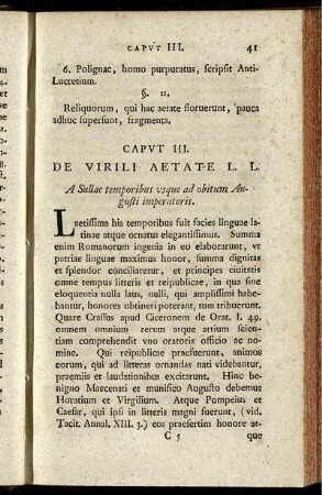 Capvt III. De Virili Aetate L. L.