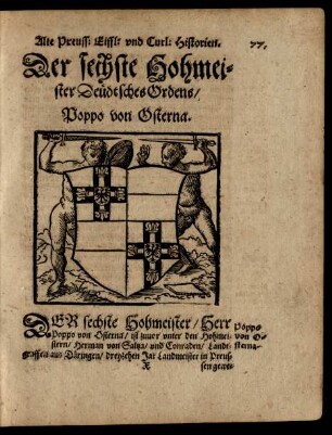 Der sechste Hohmeister Deüdtsches Ordens ...