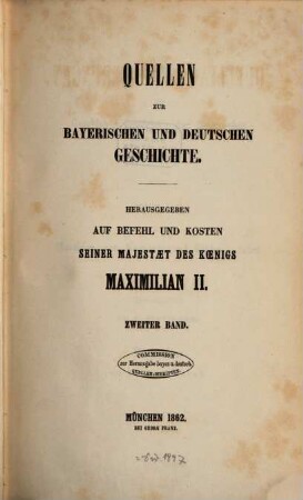 Quellen zur Geschichte Friedrich's des Siegreichen. 1, Matthias von Kemnat und Eikhart Artzt