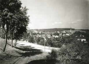 Bad Elster, Stadtansicht : Bad Elster. Stadtansicht vom Wolfsberg (von Südosten)
