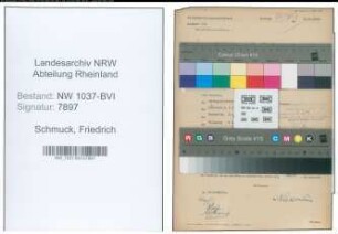 Entnazifizierung Friedrich Schmuck , geb. 28.09.1914 ()