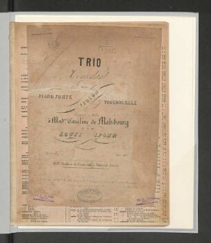 Trio concertant pour pianoforte, violon, violoncelle : op. 119