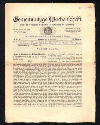 Artikel: "Über die Grenzen des Eindringens der Lichtstrahlen in das Wasser" von Kurt Lampert