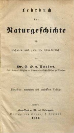 Lehrbuch der Naturgeschichte : für Schulen und zum Selbstunterricht