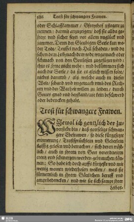 Trost für Schwangere Frawen