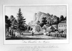 Meißen-Buschbad. Das Buschbad, von Ludwig Richter (Stadtarchiv Meißen)