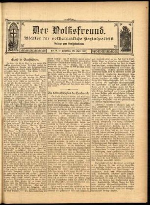 Ausgabe vom Sonntag, den 28. Juli 1907.