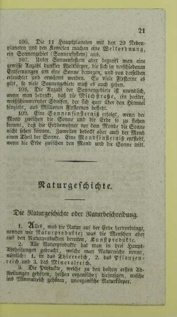 Naturgeschichte