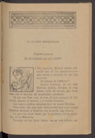 Capítulo primero - El entierro de un ángel